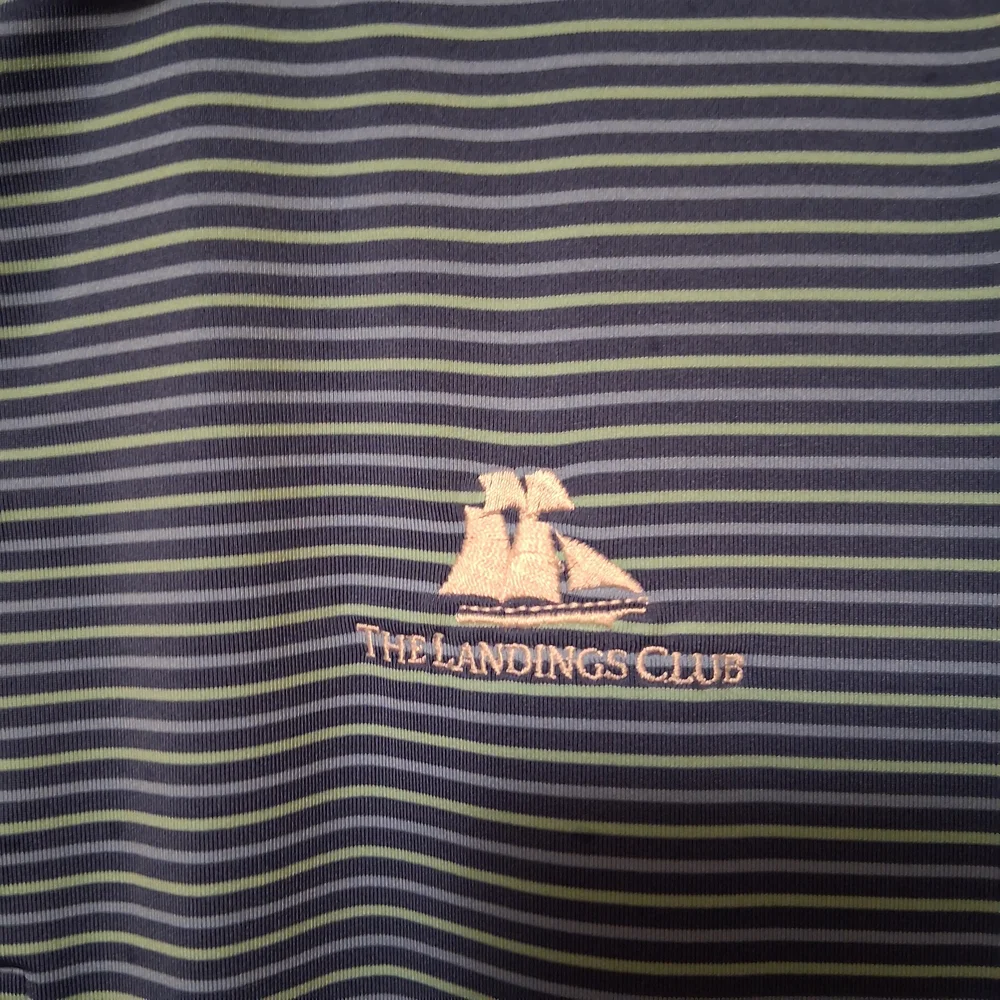 Southern Tide Men's Blue Striped Polo Shirt Size XL Golf - Picture 3 of 12